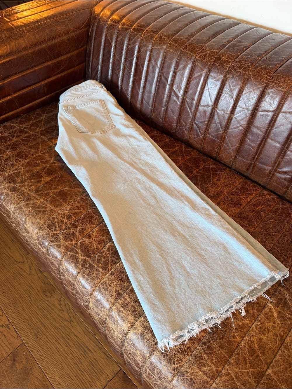 MOTHER High-Rise Twister Ankle Fray Jeans - Picture 2 of 7